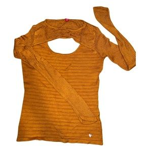 Guess Long Sleeve Mesh Top